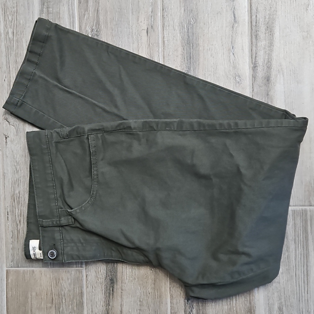 Goodthreads Mens Dark Green Trousers 35x30